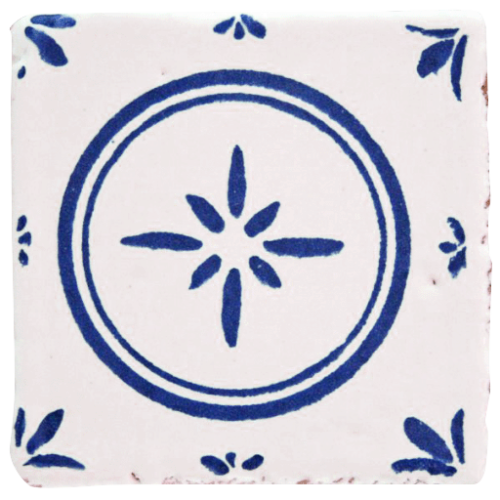 Lergods Mönster Aster Blå