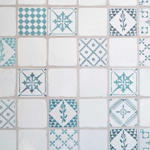 Lergods Färdigblandade Mönster Grön