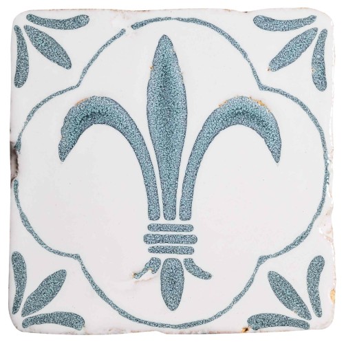 Lergods Mönster Fleur de Lys Grön