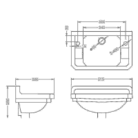 Burlington Edwardian tvättställ JR