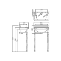 Burlington Edwardian tvättställ JR