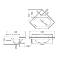 Burlington hörntvättställ