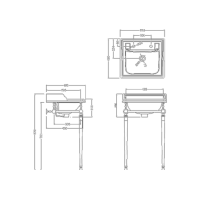 Burlington Classic tvättställ 50 cm Burlington Classic tvättställ 50 cm