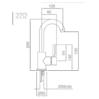 Kobuk tvättställsblandare 2212