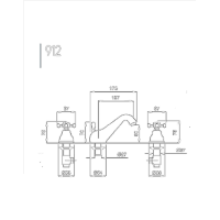 Lady tvättställsblandare 912 Lady tvättställsblandare 912
