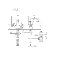 Lady tvättställsblandare 934 Lady tvättställsblandare 934