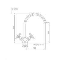 Lady tvättställsblandare 939B Lady tvättställsblandare 939B