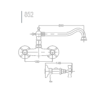 Princeton väggblandare 852