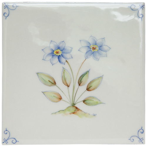 Flerfärgad Delft Flower 2