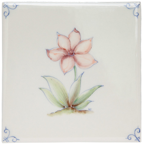 Flerfärgad Delft Flower 4