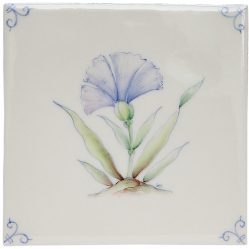 Flerfärgad Delft Flower 6