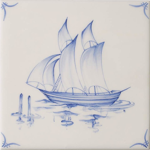Klassisk Delft Ships & Landscapes 1