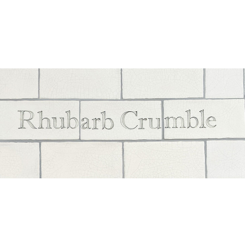 Individuella Ord Rhubarb Crumble