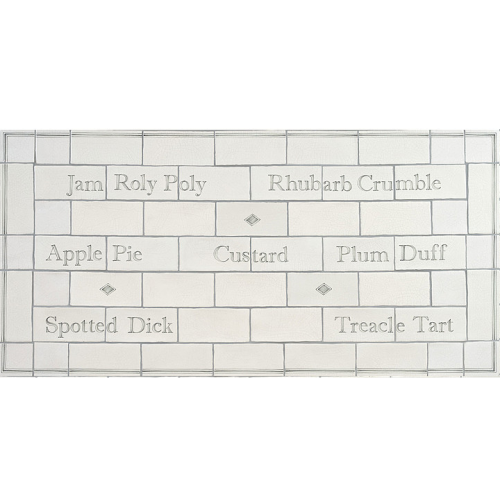 Ordpaneler Brittiska Puddingar med Diamantdekorer