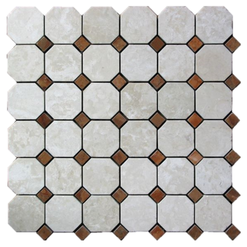 Marmor Octagonum Botticino Rosso Verona