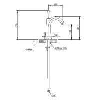 Ascott tvättställsblandare 65.708 Ascott tvättställsblandare 65.708
