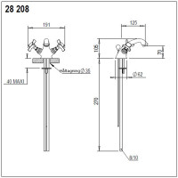 Coventry tvättställsblandare 28.208 Coventry tvättställsblandare 28.208