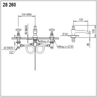 Coventry tvättställsblandare 28.260 Coventry tvättställsblandare 28.260