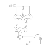 Oxford köks- och tvättställsblandare 6340