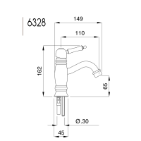 Oxford Tvättställsblandare Mini 6328