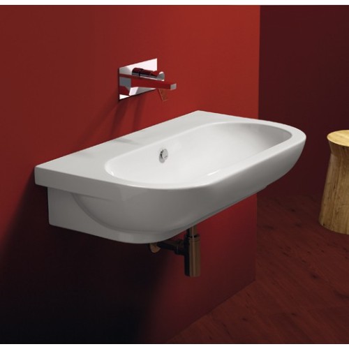 E-line vägghängt eller ovanpåliggande handfat 90 cm